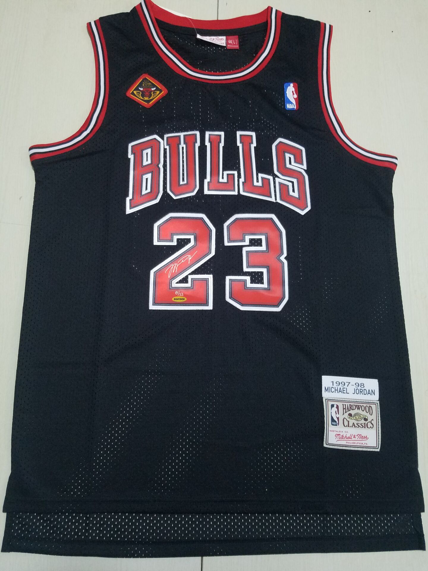 Men Chicago Bulls #23 Jordan Black Signed version 2022 NBA Jersey